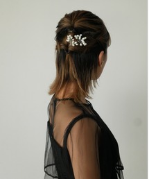 My shawty（マイシャウティー）の「pearl reaf hairpin（ヘアピン）」