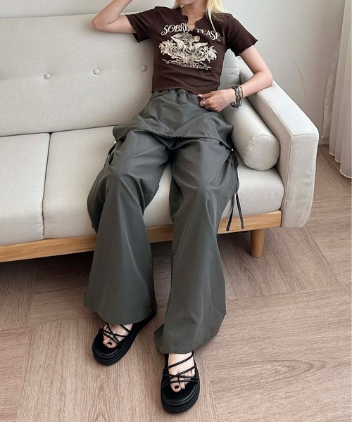 sedacle(セダクル)の「skirt layered pants(その他パンツ・レディース・カーキ/グレー・FREE)」の11枚目の写真