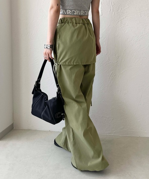 sedacle(セダクル)の「skirt layered pants(その他パンツ・レディース・カーキ/グレー・FREE)」の14枚目の写真