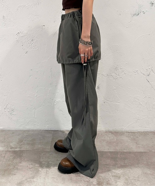 sedacle(セダクル)の「skirt layered pants(その他パンツ・レディース・カーキ/グレー・FREE)」の20枚目の写真