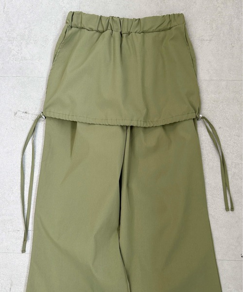 sedacle(セダクル)の「skirt layered pants(その他パンツ・レディース・カーキ/グレー・FREE)」の22枚目の写真