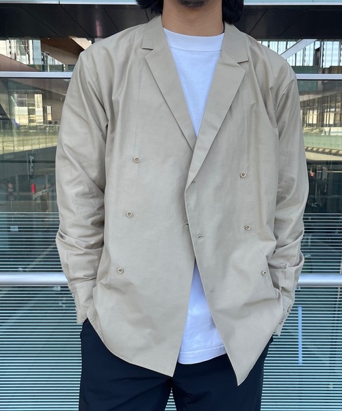 MIDIUMISOLID(ミディウミソリッド)の「【MEN】C/N ダブルブレステッドジャケット(その他アウター・メンズ・ベージュ/オフホワイト・48/M)」の1枚目の写真