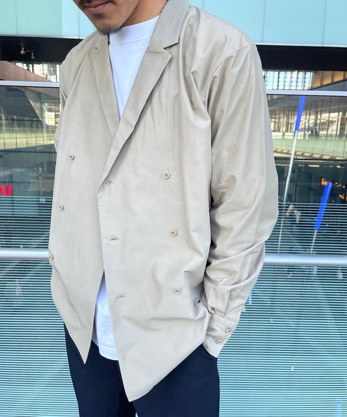 MIDIUMISOLID(ミディウミソリッド)の「【MEN】C/N ダブルブレステッドジャケット(その他アウター・メンズ・ベージュ/オフホワイト・48/M)」の10枚目の写真