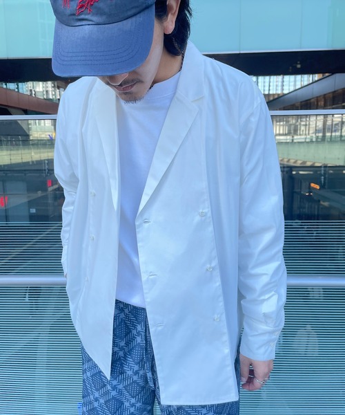 MIDIUMISOLID(ミディウミソリッド)の「【MEN】C/N ダブルブレステッドジャケット(その他アウター・メンズ・ベージュ/オフホワイト・48/M)」の5枚目の写真
