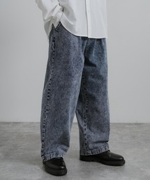 10オンスワイドテーパードデニムパンツ