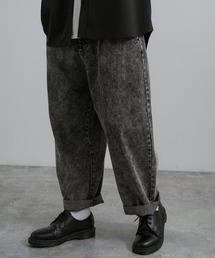10オンスワイドテーパードデニムパンツ