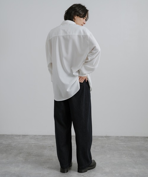 Rocky Monroe(ロッキーモンロー)の「10オンスワイドテーパードデニムパンツ(デニムパンツ・メンズ・ライトインディゴブルー/ブラック/ブラウン/ライトブルー/スミクロ/インディゴブルー/ライトブラック/ダークインディゴブルー・L/S/M)」の12枚目の写真