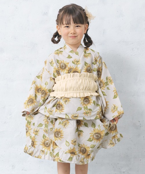 セール】セパレート浴衣セット 子ども キッズ 上下セット（上着