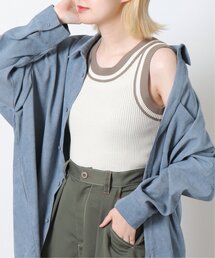 ラインリブニットタンク
