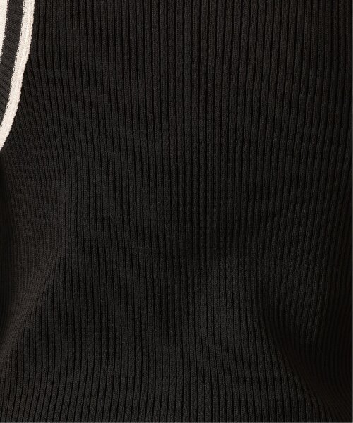 DOUBLE NAME(ダブルネーム)の「ラインリブニットタンク(タンクトップ・レディース・ブラック/キナリ/グリーン・FREE)」の17枚目の写真