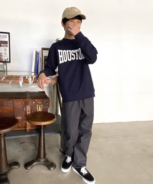 GLAZOS（グラソス）の「【再入荷】【プチプラ】[ワイドテーパード]コットンツイル・シェフパンツ（その他パンツ・キッズ・カーキ/ベージュ/ブラック/ネイビー/グレー・140cm/160cm/150cm/170cm）」の6枚目の写真