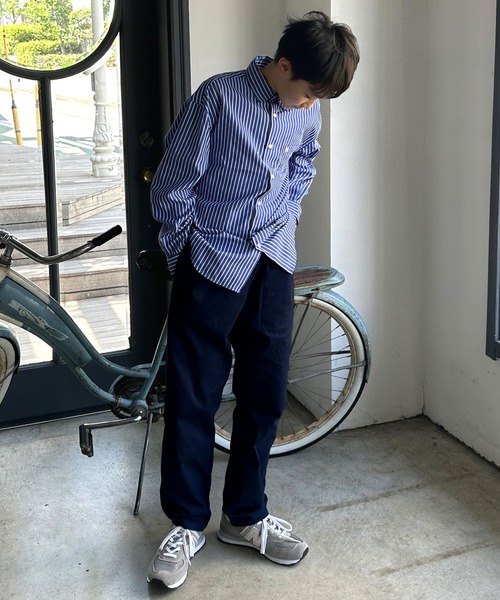 GLAZOS（グラソス）の「【再入荷】【プチプラ】[ワイドテーパード]コットンツイル・シェフパンツ（その他パンツ・キッズ・カーキ/ベージュ/ブラック/ネイビー/グレー・140cm/160cm/150cm/170cm）」の13枚目の写真