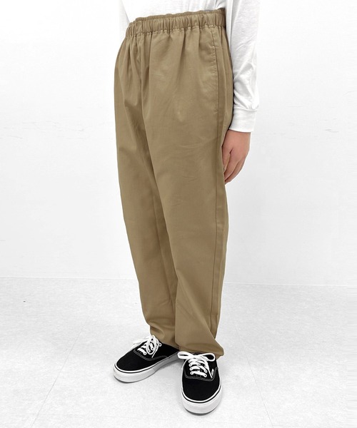 GLAZOS（グラソス）の「【再入荷】【プチプラ】[ワイドテーパード]コットンツイル・シェフパンツ（その他パンツ・キッズ・カーキ/ベージュ/ブラック/ネイビー/グレー・140cm/160cm/150cm/170cm）」の14枚目の写真