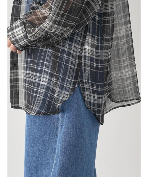 ☆売り切れました☆earth m&e チェックシャツ ブルー ☆売り切れました☆earth m&e チェックシャツ ブルー ☆売り切れ