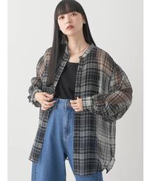 earth music&ecology | シアーチェックシャツ(シャツ/ブラウス)