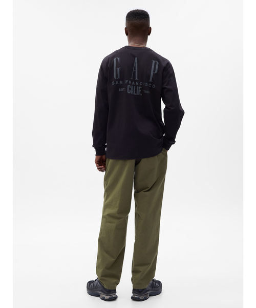 GAP(ギャップ)の「ベルテッド トラックパンツ(チノパンツ・メンズ・ブラウン/ブラック/グリーン・M/XS/L/S/XL)」の4枚目の写真