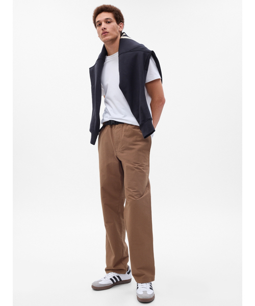 GAP(ギャップ)の「ベルテッド トラックパンツ(チノパンツ・メンズ・ブラウン/ブラック/グリーン・M/XS/L/S/XL)」の7枚目の写真