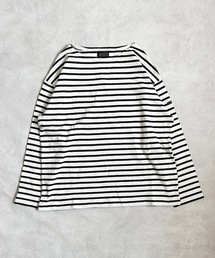 ボーダーボートネックロンT/おとな