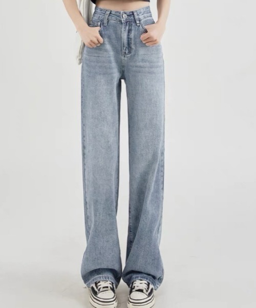 セール】花柄刺しゅうデニムパンツ（デニムパンツ）｜DIAVEL