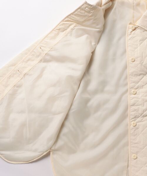coca（coca）（コカ）の「襟付き中綿キルトジャケット（その他アウター・レディース・アイボリー/ベージュ・L/M）」の3枚目の写真