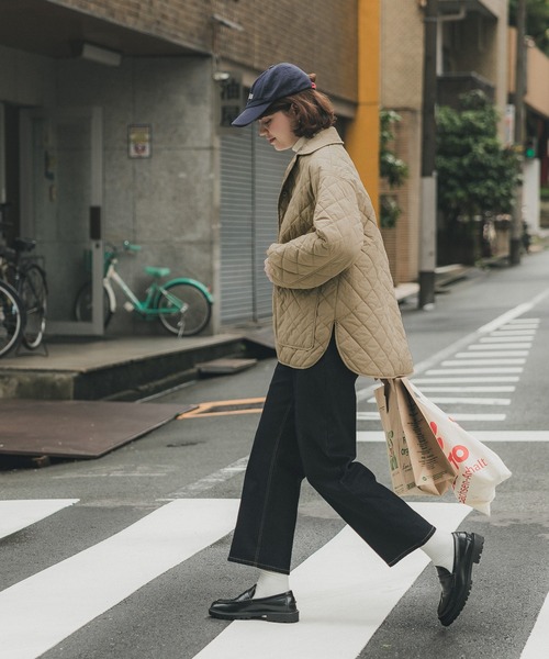 coca（coca）（コカ）の「襟付き中綿キルトジャケット（その他アウター・レディース・アイボリー/ベージュ・L/M）」の7枚目の写真