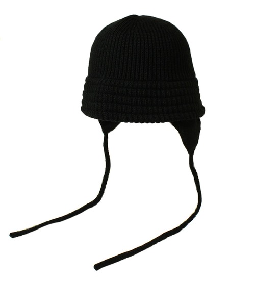 14+(イチヨンプラス)の「イヤーニットCAP / ニット耳付きクローシュハット(ニットキャップ/ビーニー・レディース・ベージュ/ブラック/ブラウン/アイボリー・FREE)」の6枚目の写真