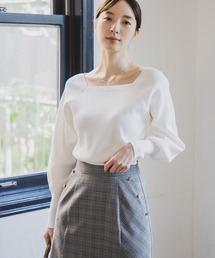 Andemiu（アンデミュウ）の「スクエアパフニット 983989（ニット/セーター）」