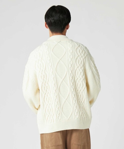 BACK NUMBER（バックナンバー）の「【BACK NUMBER】アラン編みニット