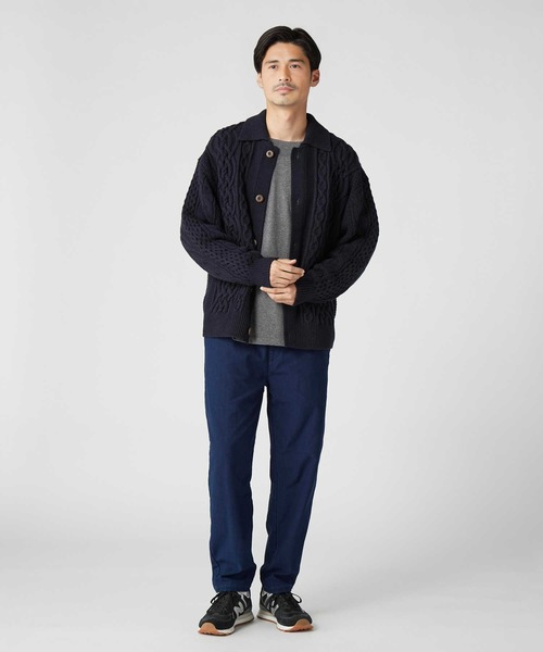 BACK NUMBER（バックナンバー）の「【BACK NUMBER】アラン編みニットカーディガン（カーディガン/ボレロ・メンズ・ネイビー/オフホワイト・M/L）」の16枚目の写真