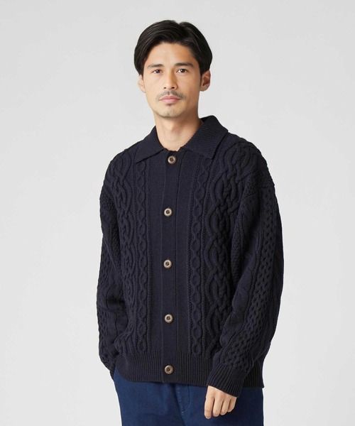 BACK NUMBER（バックナンバー）の「【BACK NUMBER】アラン編みニット