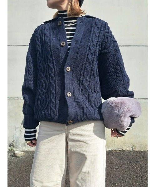 BACK NUMBER（バックナンバー）の「【BACK NUMBER】アラン編みニット