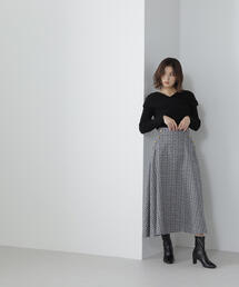 NATURAL BEAUTY BASIC | ◇ツイードマリンフレアスカート(スカート)