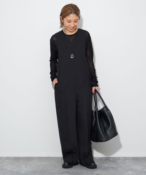 plage（プラージュ）の「basket tweed オールインワン（つなぎ