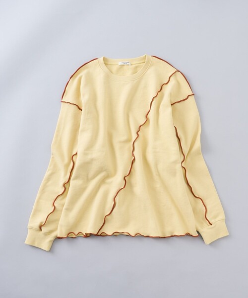 FREAK'S STORE（フリークスストア）の「配色メロー スウェット（スウェット・レディース・ナチュラル/ライトグレー/チャコール/イエロー・ﾌﾘ-/FREE）」の11枚目の写真