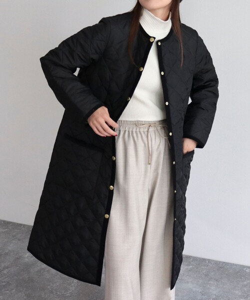 Traditional Weatherwear(トラディショナルウェザーウェア)の「【Traditional Weatherwear/トラディショナルウェザーウエア】ARKLEY LONG 裏レオパード(その他アウター・レディース・ブラック/カーキ・34/36)」の15枚目の写真
