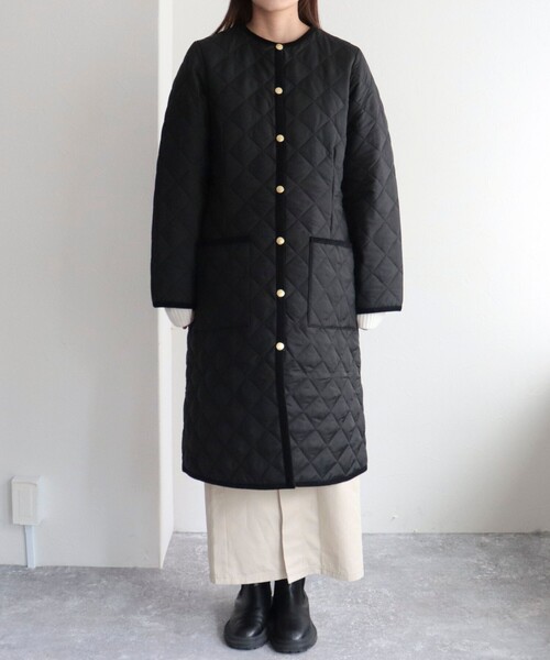 Traditional Weatherwear(トラディショナルウェザーウェア)の「【Traditional Weatherwear/トラディショナルウェザーウエア】ARKLEY LONG 裏レオパード(その他アウター・レディース・ブラック/カーキ・34/36)」の19枚目の写真