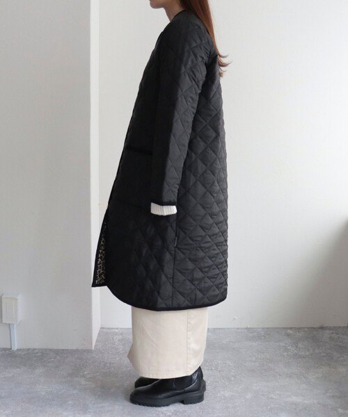 Traditional Weatherwear(トラディショナルウェザーウェア)の「【Traditional Weatherwear/トラディショナルウェザーウエア】ARKLEY LONG 裏レオパード(その他アウター・レディース・ブラック/カーキ・34/36)」の20枚目の写真
