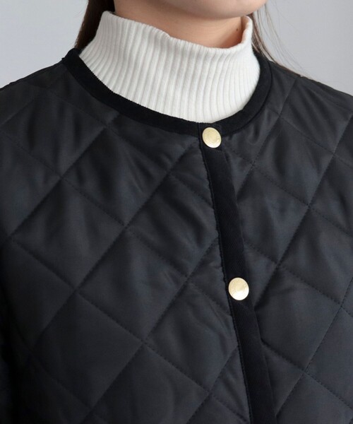 Traditional Weatherwear(トラディショナルウェザーウェア)の「【Traditional Weatherwear/トラディショナルウェザーウエア】ARKLEY LONG 裏レオパード(その他アウター・レディース・ブラック/カーキ・34/36)」の22枚目の写真