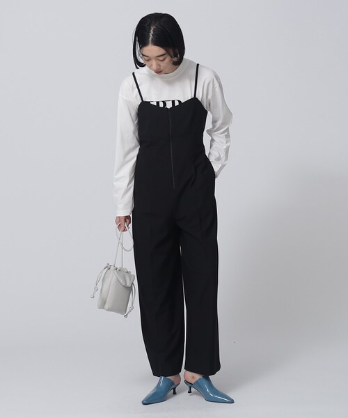 GALLEST（ギャレスト）の「ジップサロペット（サロペット/オーバーオール・レディース・ブラック/カーキ・36/38）」の21枚目の写真