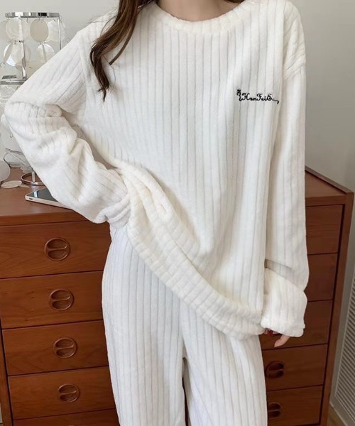 wears（ウェアーズ）の「ふわふわルームウェア（ルームウェア/パジャマ・レディース・グレー/ライトピンク/ホワイト/ブルー・FREE）」の16枚目の写真