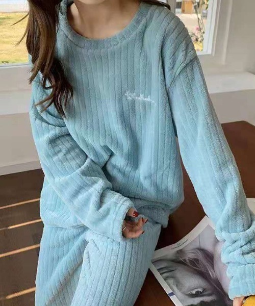 wears（ウェアーズ）の「ふわふわルームウェア（ルームウェア/パジャマ・レディース・グレー/ライトピンク/ホワイト/ブルー・FREE）」の7枚目の写真