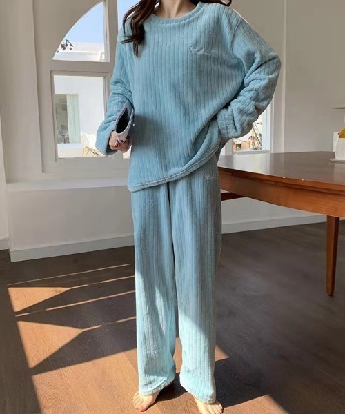 wears（ウェアーズ）の「ふわふわルームウェア（ルームウェア/パジャマ・レディース・グレー/ライトピンク/ホワイト/ブルー・FREE）」の10枚目の写真