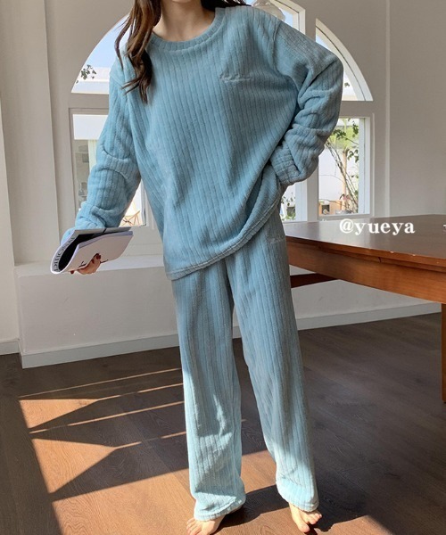 wears（ウェアーズ）の「ふわふわルームウェア（ルームウェア/パジャマ・レディース・グレー/ライトピンク/ホワイト/ブルー・FREE）」の9枚目の写真