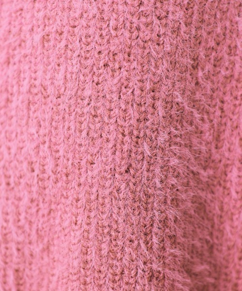 marun(マルン)の「<大きいサイズ> シャギーニットトップス marun(ニット/セーター・レディース・オフホワイト/ピンク系・3L/4L/LL/L/5L)」の13枚目の写真