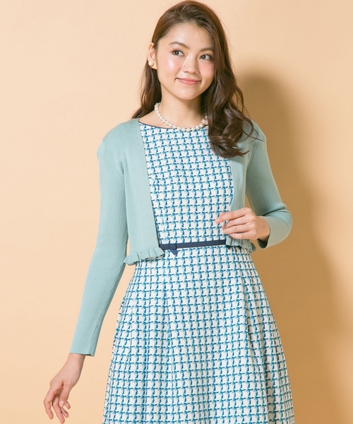 TOCCA リブ編み ボレロカーディガン M フリル - メルカリ