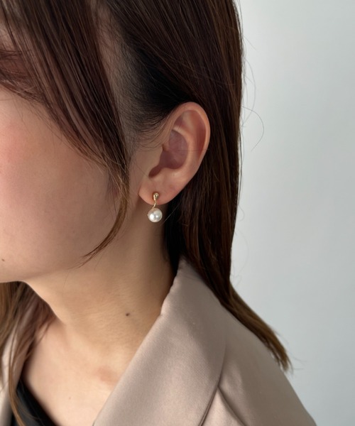セール】シンプルドロップパールピアス（ピアス（両耳用））｜iso 