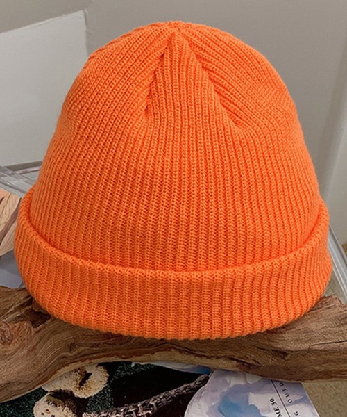 DAY CLOSET（デイ クローゼット）の「【non-no1.2月合併号掲載】レディース リブカラーカジュアルニットキャップ（ニットキャップ/ビーニー・レディース・イエロー/グリーン/オフホワイト/ブラウン/レッド/ブラック/オレンジ/グレー/ブルー・ONE SIZE）」の9枚目の写真