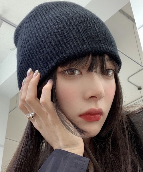 DAY CLOSET（デイ クローゼット）の「【non-no1.2月合併号掲載】レディース リブカラーカジュアルニットキャップ（ニットキャップ/ビーニー・レディース・イエロー/グリーン/オフホワイト/ブラウン/レッド/ブラック/オレンジ/グレー/ブルー・ONE SIZE）」の11枚目の写真