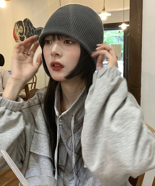 DAY CLOSET（デイ クローゼット）の「【non-no1.2月合併号掲載】レディース リブカラーカジュアルニットキャップ（ニットキャップ/ビーニー・レディース・イエロー/グリーン/オフホワイト/ブラウン/レッド/ブラック/オレンジ/グレー/ブルー・ONE SIZE）」の13枚目の写真