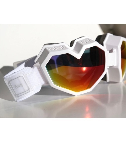 ESQAPE（エスケープ）の「ストリートファッション ESQAPE エスケープ ESQAPE GOGGLES ゴーグル スノーゴーグル スキー スーボード 雪山 ウィンタースポーツ（サングラス・レディース・ホワイト/ピンク/ブラック・ONE SIZE）」の5枚目の写真